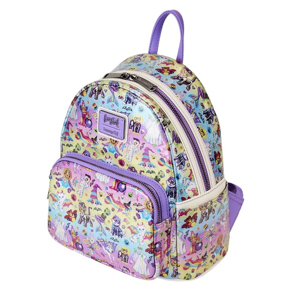 LAST SALE! Lisa Frank X Loungefly Halloween Holo Backpack! Glitter&Glows In Dark - Picture 2 of 16